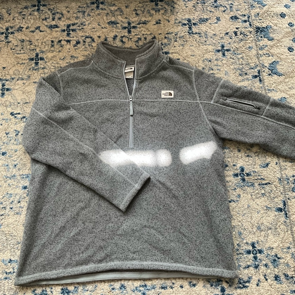 The North Face Men's Gray Quarter Zip Sweater